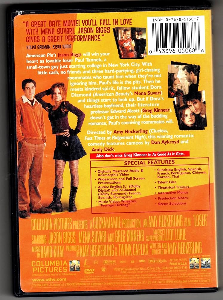 Loser (Widescreen/Full Screen): Amazon.ca: Jason Biggs, Mena